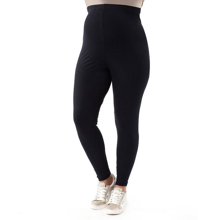 Plus Size Maternity Pip & Vine By Rosie Pope Belly Panel Leggings, Women's, Size: 3x-mat, Black