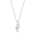 Brilliance 3-stone Pendant Necklace With Swarovski Zirconia, Women's, White