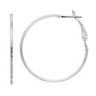 Lc Lauren Conrad Nickel Free Silver Tone Hoop Earring, Women's