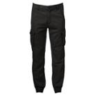 Men's Hollywood Jeans Twill Cargo Jogger Pants, Size: 32, Black