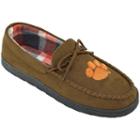 Men's Clemson Tigers Microsuede Moccasins, Size: 12, Brown