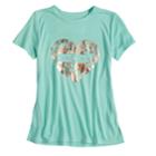 Girls 7-16 & Plus Size Mudd&reg; Graphic Tee, Size: 20 1/2, Light Blue