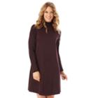 Women's Apt. 9&reg; Turtleneck Swing Dress, Size: Medium, Dark Red