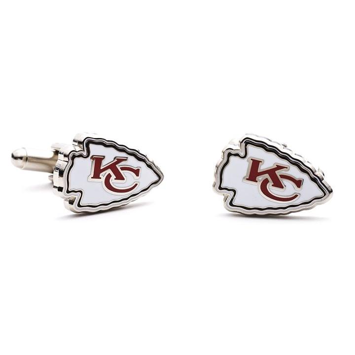 Kansas City Chiefs Cuff Links, Men's, White