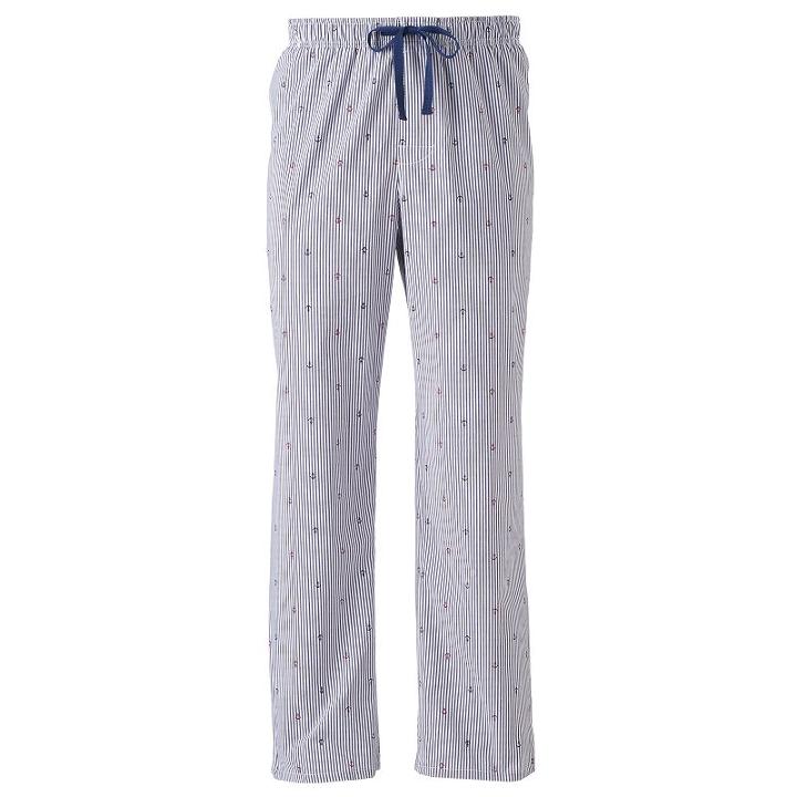 Men's Croft & Barrow&reg; True Comfort Woven Lounge Pants, Size: Medium, Dark Blue