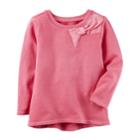Girl's 4-8 Carter's Bow Sweatshirt, Size: 5, Pink