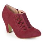 Journee Collection Piper Women's Ankle Pumps, Girl's, Size: Medium (6), Red