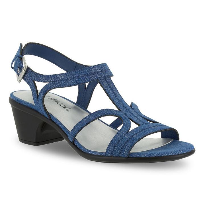 Easy Street Britney Women's Sandals, Size: Medium (6.5), Blue