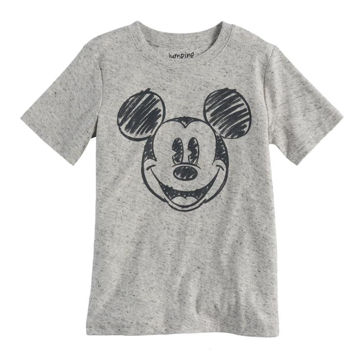 Disney's Mickey Mouse Boys 4-10 Scribble Short Sleeve Graphic Tee By Jumping Beans&reg;, Size: 10, Light Grey