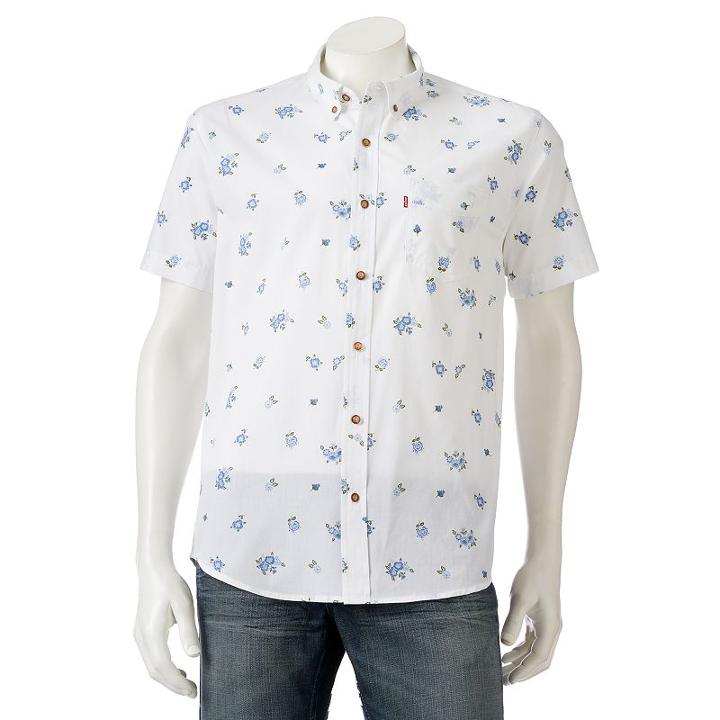 Men's Levi's&reg; Button-down Shirt, Size: Xl, White