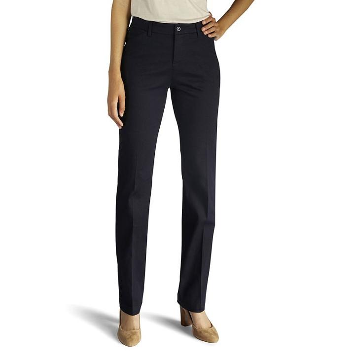 Women's Lee Total Freedom Dress Pants, Size: 6 Avg/reg, Blue