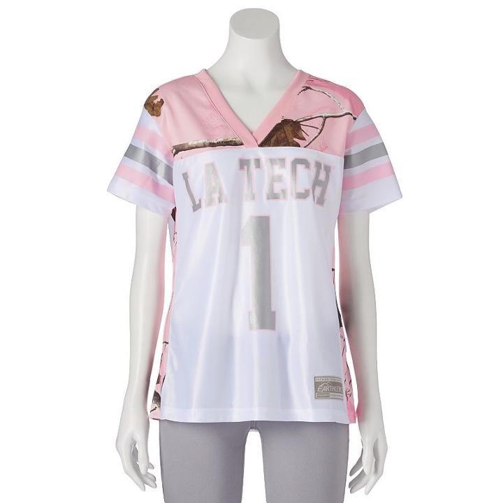 Women's Realtree Louisiana Tech University Game Day Jersey, Size: Medium, White