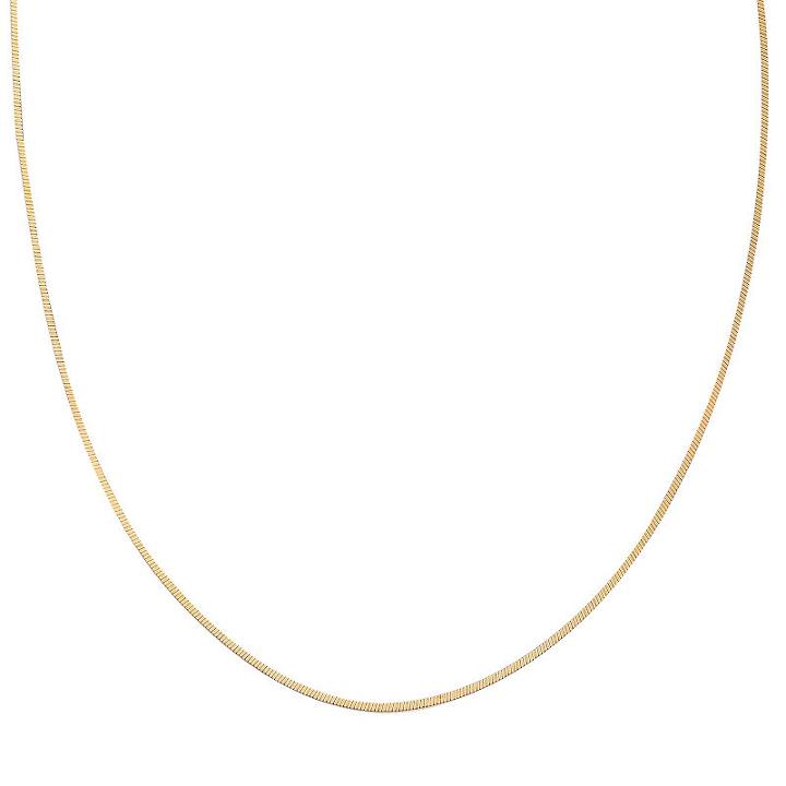 14k Gold Over Silver Square Snake Chain Necklace - 20 In, Women's, Size: 20