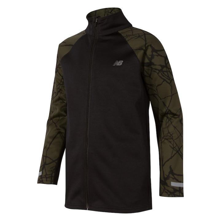 Boys 8-20 New Balance Fleece Full-zip Jacket, Size: 10-12, Dark Green