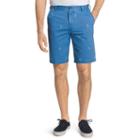 Men's Izod Classic-fit Schiffli Flat-front Shorts, Size: 32, Blue (navy)