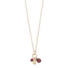 Lc Lauren Conrad Shaky Stone Charm Necklace, Women's, Red