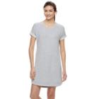 Women's Tek Gear&reg; French Terry Sweatshirt Dress, Size: Small, Med Grey