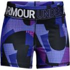 Girls 7-16 Under Armour Heatgear Printed Shorty Shorts, Size: Large, Lt Purple