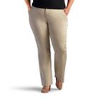 Plus Size Lee Publisher Slim Fit Twill Bootcut Pants, Women's, Size: 20 - Regular, Lt Beige
