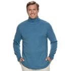 Big & Tall Croft & Barrow&reg; Classic-fit Easy-care Turtleneck, Men's, Size: M Tall, Dark Blue