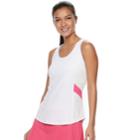 Women's Fila Sport&reg; Mesh Inset Racerback Tank, Size: Medium, White