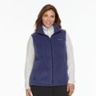 Plus Size Columbia Three Lakes Fleece Vest, Women's, Size: 3xl, Med Blue