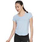 Women's Nike Dry Short Sleeve Running Top, Size: Medium, Blue (navy)