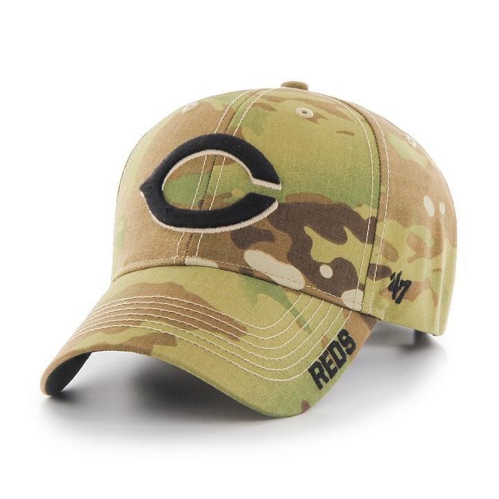 Adult '47 Brand Cincinnati Reds Frost Mvp Multicam Adjustable Cap, Multicolor