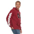 Men's Deadpool Pull-over Hoodie, Size: Large, Brt Red