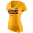 Women's Nike Minnesota Golden Gophers Tailgate Dri-fit Tee, Size: Xl, Gold