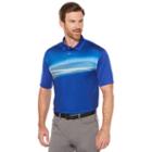 Men's Grand Slam Regular-fit Wave Sublimated Driflow Performance Golf Polo, Size: Xxl, Blue Other