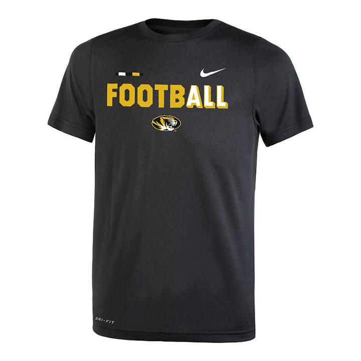 Boys 8-20 Nike Missouri Tigers Legend Football Tee, Size: M 10-12, Black