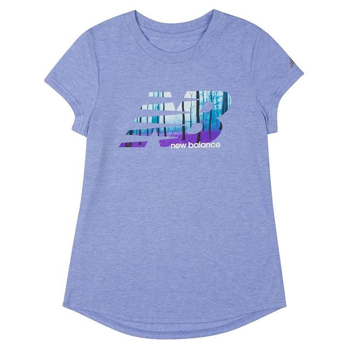 Girls 7-16 New Balance Heather Graphic Tee, Girl's, Size: Small, Lt Purple