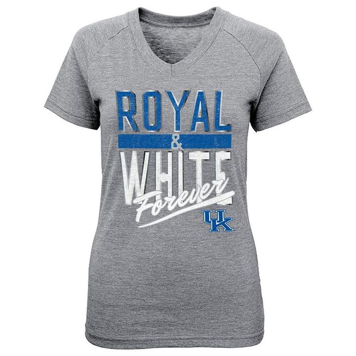Girls 4-6x Kentucky Wildcats Palladium Tee, Girl's, Size: S(4), Med Grey
