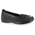 Easy Street Vista Women's Flats, Size: 9 Wide, Black