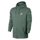 Men's Nike Full-zip Jersey Hoodie, Size: Medium, Green