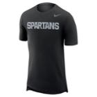 Men's Nike Michigan State Spartans Enzyme Droptail Tee, Size: Large, Black