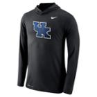Men's Nike Kentucky Wildcats Dri-fit Hooded Tee, Size: Small, Black
