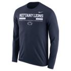 Men's Nike Penn State Nittany Lions Dri-fit Legend Staff Long-sleeve Tee, Size: Medium, Blue (navy)