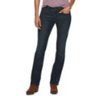 Petite Sonoma Goods For Life&trade; Curvy Mid-rise Bootcut Jeans, Women's, Size: 16p-short, Blue (navy)
