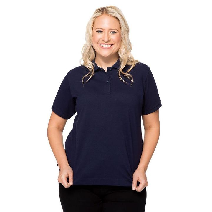Juniors' Plus Size Lee Uniforms Stretch Polo, Girl's, Size: 3xl, Blue (navy)