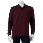 Men's Haggar Classic-fit Windowpane Jacquard Polo, Size: Xl, Drk Purple