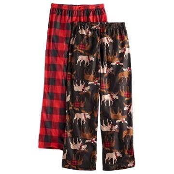 Boys 4-16 Up-late Moose 2-pack Lounge Pants, Size: 4-5, Multicolor