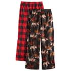 Boys 4-16 Up-late Moose 2-pack Lounge Pants, Size: 4-5, Multicolor