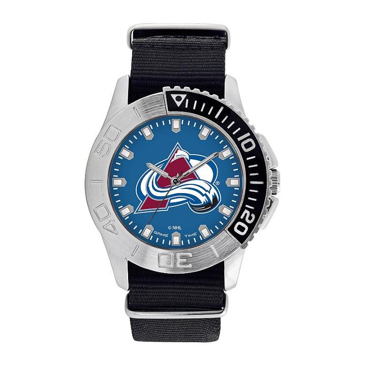 Men's Game Time Colorado Avalanche Starter Watch, Black