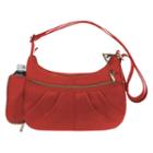 Travelon Signature Rfid-blocking Anti-theft Hobo Shoulder Bag, Adult Unisex, Red