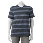 Men's Method Classic-fit Mock-layer Tee, Size: Medium, Black