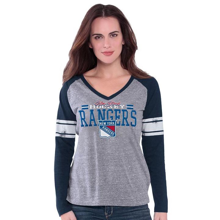 Women's New York Rangers Franchise Tee, Size: Small, Blue (navy)