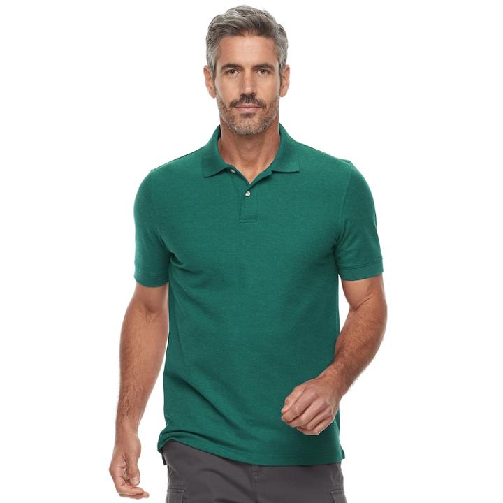 Men's Croft & Barrow&reg; Tailored-fit Polo, Size: Xxl, Turquoise/blue (turq/aqua)