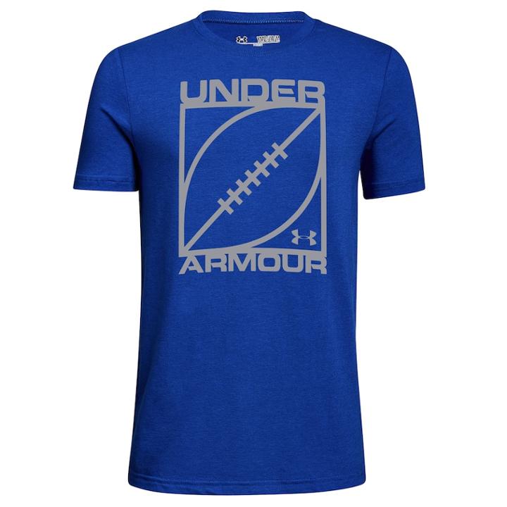 Boys 8-20 Under Armour Football Tee, Size: Large, Blue